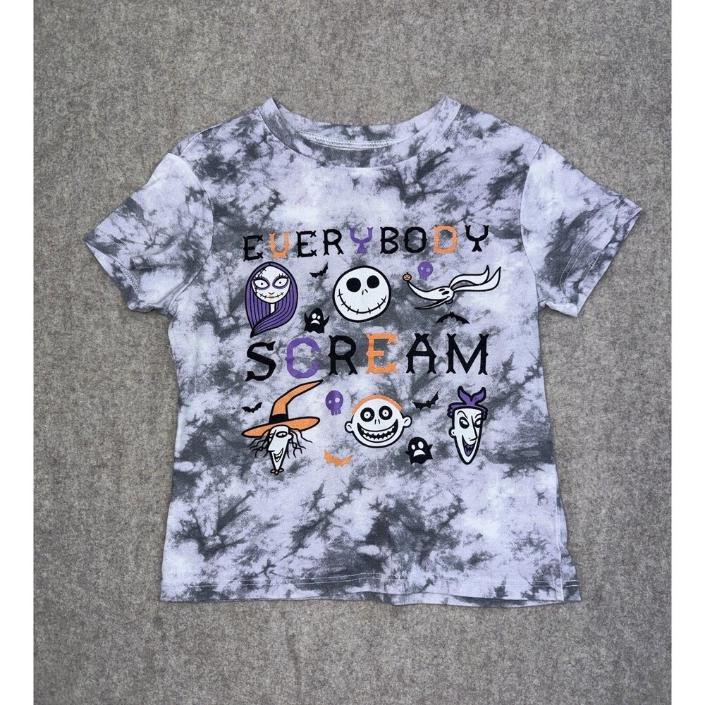 Disney Nightmare Before Christmas Jack Skellington Tie-Dye Crew Neck Tee XS